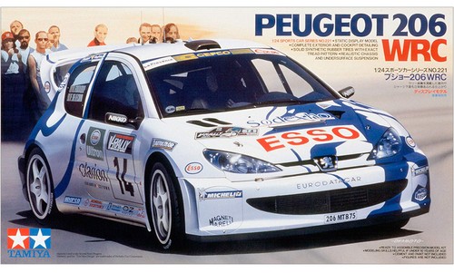 Tamiya peugeot 206 wrc - tamiya, 1/24