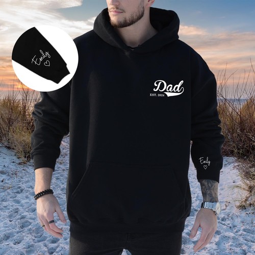 Personalised daddy hoodie kids - personalised,