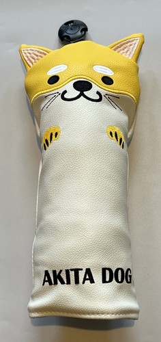 Akita dog golf - dog, wood