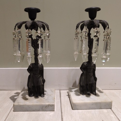Vintage brass candelabras with - candelabras,