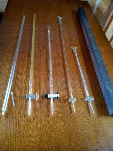 Vintage laboratory glassware - laboratory,