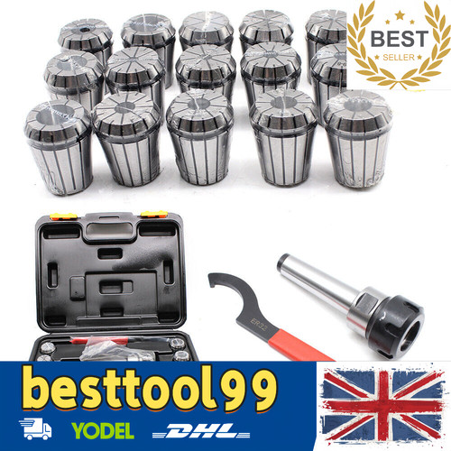 Er32 collet chuck set - set, 3-20mm