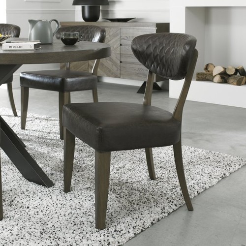 Bosco fumed oak dining chair - bosco,