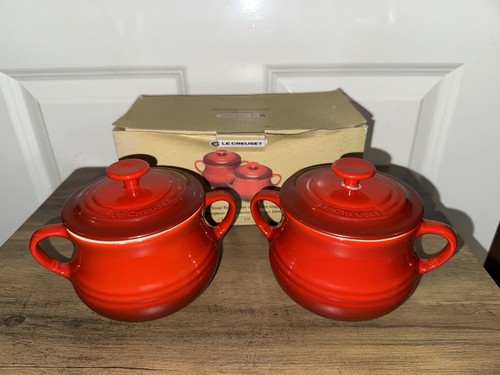 Creuset pair red soup - pair, or