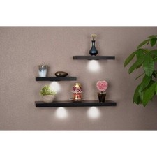 SkyMall Wood Floating Shelves