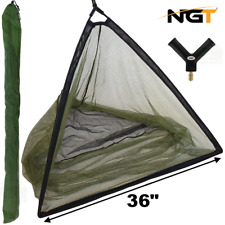 NGT 36" Inch Landing Net with Metal Spreader V Block Carp Fishing + Stink Bag!