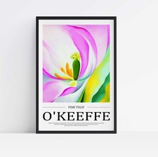 O'Keeffe Pink Tulip Stretched