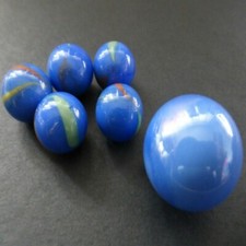 10 Glass Marbles Various