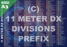 11 Meter CB DX Divisions Chart