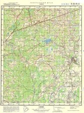 Russian Soviet Military Topographic Map – LAVRY (Russia), 1:50 000, ed. 1977