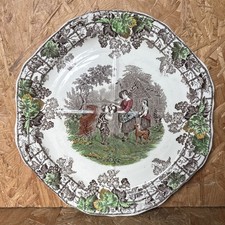 Vintage Copeland Spode's Byron Series no.2 Divided Sandwich Octagonal Plate 24cm
