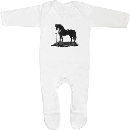 Horse silhouette standing on - 'horse,