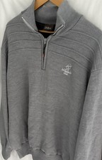 Oscar Jacobson fully lined quarter Archerfield Golf sweater Grey XXL exc cond. 