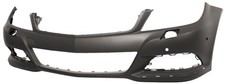 Fits Mercedes C Class W204 Front Bumper Primed WHL Wash & PDC Holes 11-13