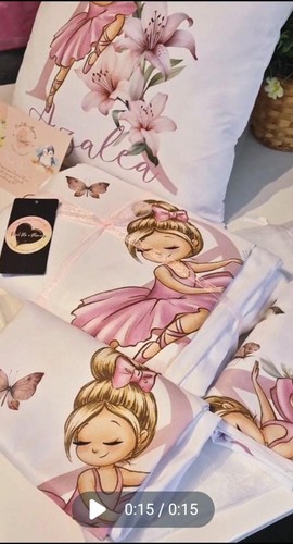 Personalised ballerina duvet - personalised,