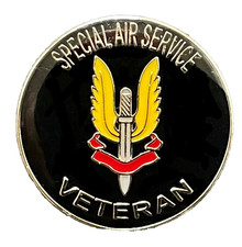 British SAS Veteran pin badge