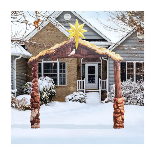 Three kings outdoor nativity - three,