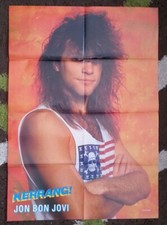 JON BON JOVI /SEB BACH (Skid Row)  2-sided magazine POSTER  32 x 22 inches
