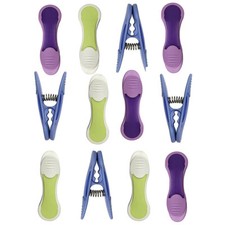 12 Big Soft Grip Clothes Pegs