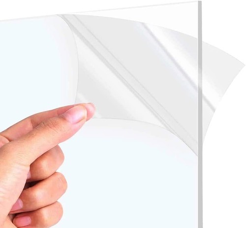 Laser cut clear acrylic sheet - cut,