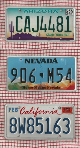 Job lot set american license - lot,