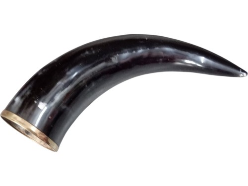 Vintage drinking horn - drinking, black