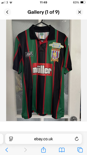 1994 aston villa away shirt - 1994,