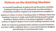 Pattern on the Knitting