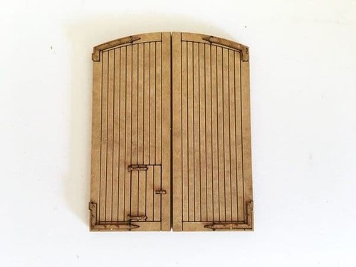 Engine shed doors arched - engine,