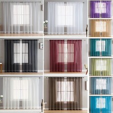 Pair of  Voile Net Panels SLOT