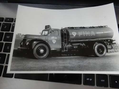 Photograph fina petrol tanker - fina,