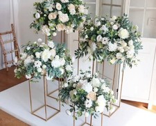 HIRE! 80 CM Gold Wedding Centrepiece With Flowers Included. Call 07450338825