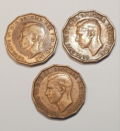 1940 1942 three - three, pence