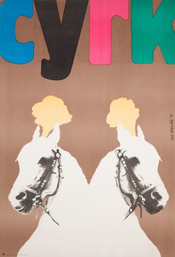Cyrk horses heads 1975 polish - cyrk,