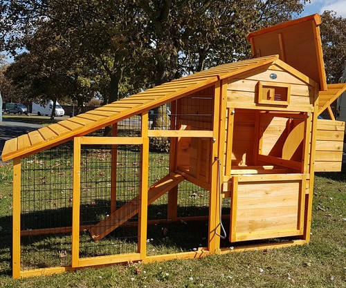 7ft large chicken coop run - 7ft,
