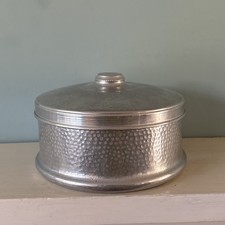 Vintage Silver Hammered Effect