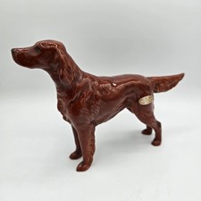 Beswick England Irish Setter Dog Figure Vintage Ceramic w/ Label – Damaged