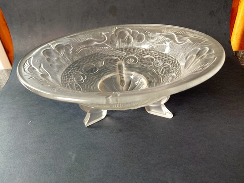 Art deco rare frosted glass - deco,
