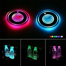 2pcs 7 Colors USB Cup Pad Car