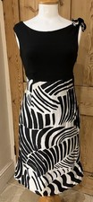 Dress Black And white Silk By