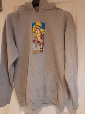 Hook-Ups City Hunter 357 Grey Hoodie Sweater. Vintage.Anime Skateboarding.XL