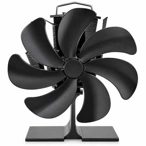 Heat powered blade stove top - powered, 7-blade