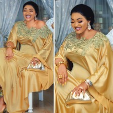 Satin Maxi Dress African