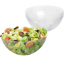 5 Clear Hard Plastic Salad