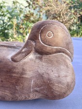 Antique Folk Art Wooden Duck