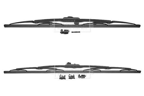 Pair wiper blades metal - pair,
