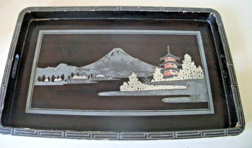 Large japanese black lacquered - black,