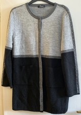 Peruzzi Grey & Black Cardigan