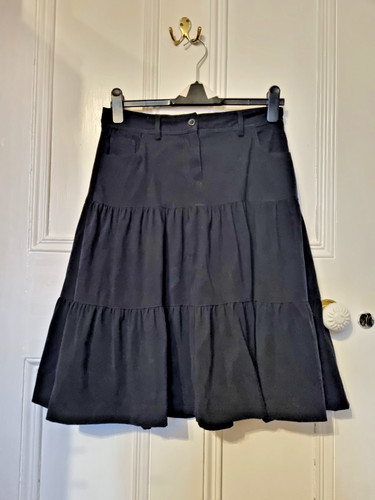 Vintage 90s jet black suedette - vintage,