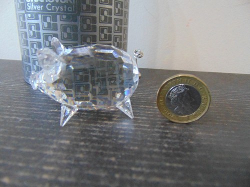 Swarovski pig medium curly - pig,